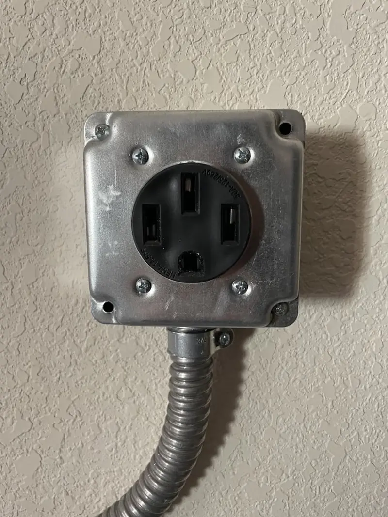 NEMA 14-50 outlet installed for Electrical Panel Upgrade in West Point